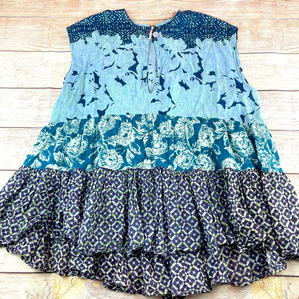 Free People Sleeveless Peasant Patchwork T…